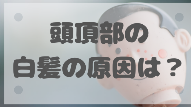 白髪の位置には意味がある 体からのsosの可能性も 白髪女のブログ