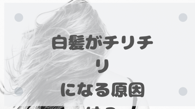 白髪が太い理由は 黒髪より目立つ原因は形にもアリ 白髪女のブログ